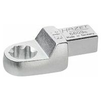 TORX® box-end insert wrench E14 Outside TORX® profile Insert square 9 x 12 mm