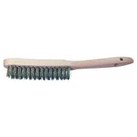Wire hand brush Stainless steel wire waved 0.35 mm