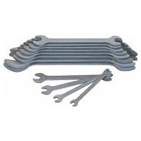 Double open ended spanner set  phosphated