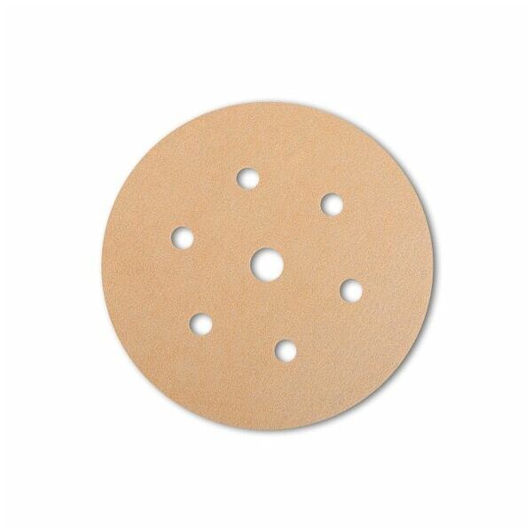 Paper velour-backed abrasive disc (A) 6 + 1 holes 600