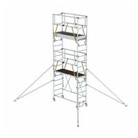 Turn de schelă pliabilă SG 0,75 x 1,80 m cu stabilizatori Înălțimea platformei 4,04 m