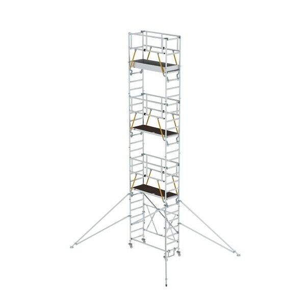 Turn de schelă pliabilă SG 0,75 x 1,80 m cu stabilizatori Înălțimea platformei 7,12 m