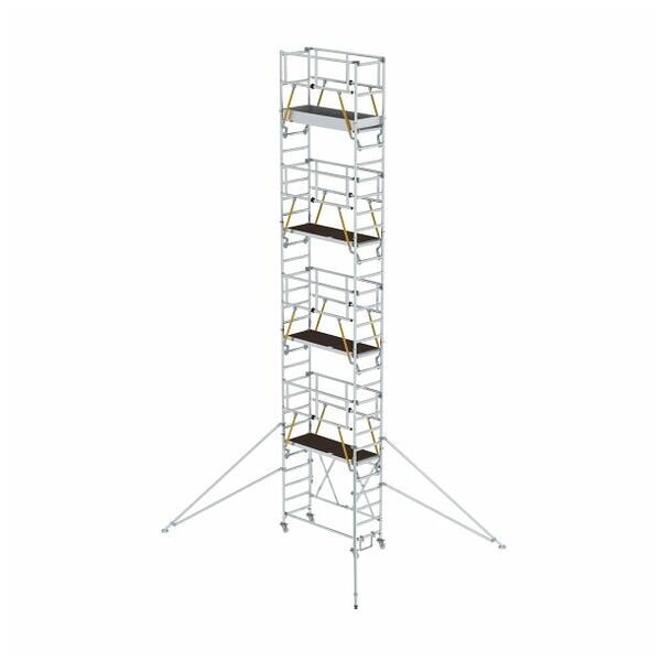 Turn de schelă pliabilă SG 0,75 x 1,80 m cu stabilizatori Înălțimea platformei 7,96 m