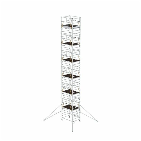 Turn de schelă pliabil SG 1,35 x 1,80 m cu stabilizatori Înălțimea platformei 11,88 m