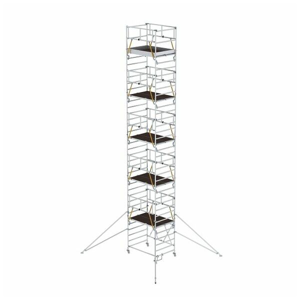Turn de schelă pliabil SG 1,35 x 1,80 m cu stabilizatori Înălțime platformă 9,89 m