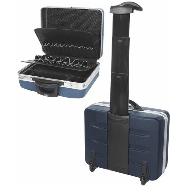 Service tool case of X-ABS wheeled with shaft pockets