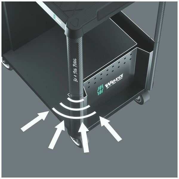 Tool Rebel Werkstattwagen mit Werkzeugsortiment 9700, 94-teilig, Typ: 1