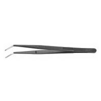 Tweezers with narrow tips angled, 150 mm, Form 22b  AMB