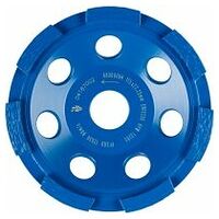Diamond dished grinding wheel DCW 1R PSF 115x6x22.23 mm for levelling concrete and screed