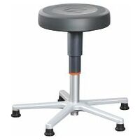 Work stool, integral foam, with glides, low