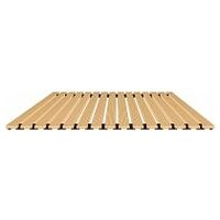 Wooden safety slatting without bevelling, without end profiles  Width 100 cm