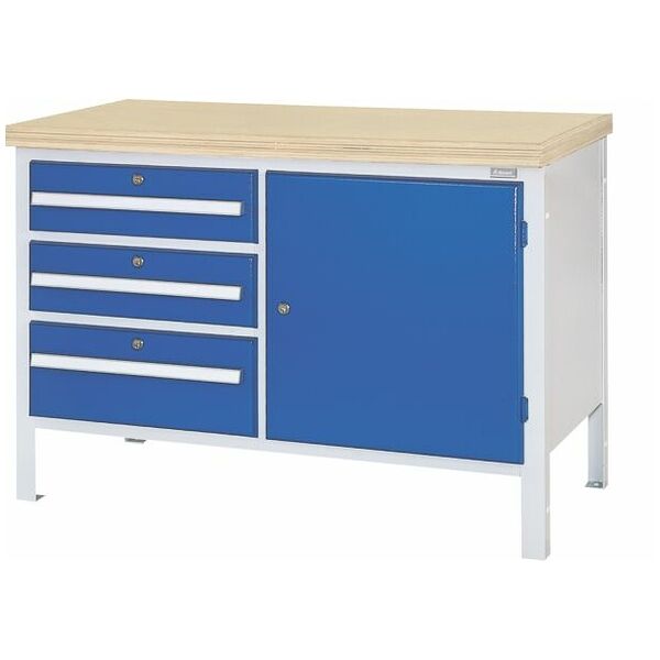 Simply buy Workbench, left side 3 drawers, right side 1 door | Hoffmann ...