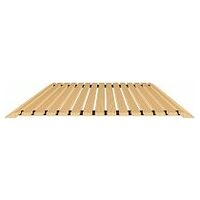 Plancher de sécurité en bois avec 1×chanfrein côté long et profil d'arrêt double côté large  Largeur 80 cm