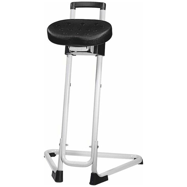 Standing stool, height adjustable, mechanical