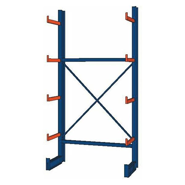 Cantilever arm rack, single-sided  Depth 600 mm