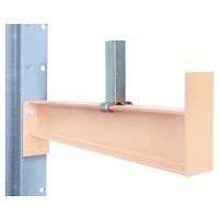 Compartment divider for cantilever arm