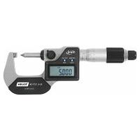 Digital external micrometer with measuring tip 0-25 mm