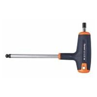 Hexagon screwdriver, with T-handle and ball point 8 mm