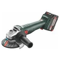 Cordless angle grinder with rechargeable battery
