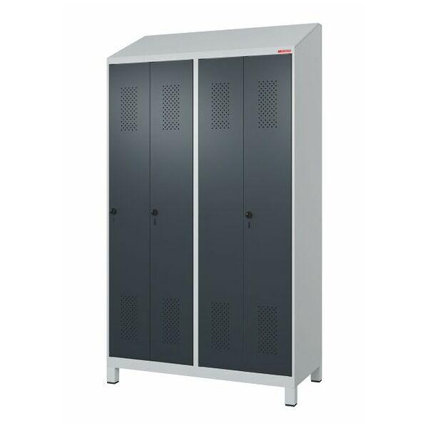 Garment locker with plastic feet, for clean &amp; dirty separation and security twist bar lock 4