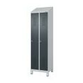 Garment locker with a sloping top, plastic feet and DOM cylinder lock 2