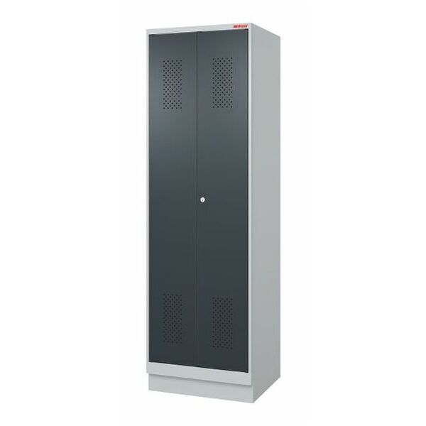 Garment locker with base, for clean &amp; dirty separation and DOM cylinder lock 2