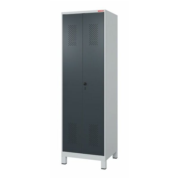 Garment locker with plastic feet, for clean &amp; dirty separation and security twist bar lock 2