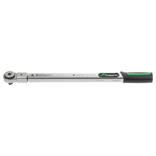 Torque wrench with plug-in reversible ratchet 200 N·m