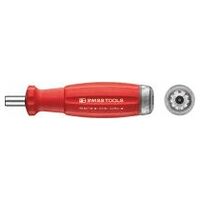 Torque screwdriver with scale, to take D 6.3 bits 200 cNm