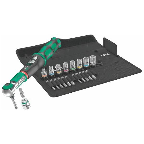 Torque wrench set “Safe-Torque A 2 Set” with 1/4 inch bit holder and scale 12 N·m