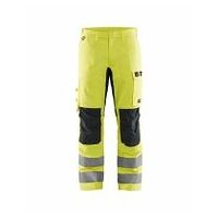 Pantalone da lavoro Multinorm con elastico High Vis giallo/blu marino C48