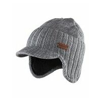 Pălărie de iarnă cu clapete pentru urechi negru melange L/XL
