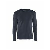 Langarm T-Shirt Dunkel Marineblau 4XL