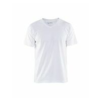 T-Shirt, V-Kragen Weiß S