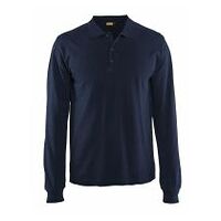 Polo shirt long sleeved Navy blue XL