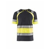 High Vis T-Shirt Mittelgrau/High Vis Gelb 4XL