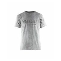 T-Shirt 3D Grau Melange L
