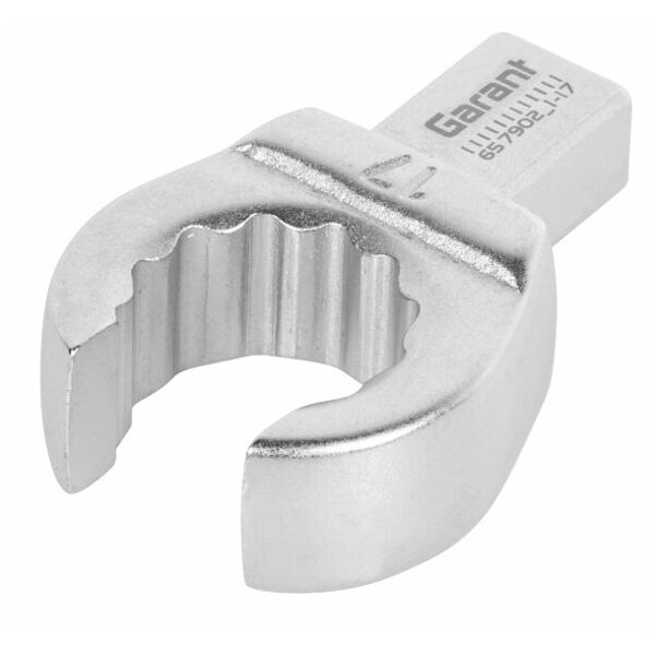 Open ring plug-in head  1-17 mm