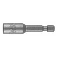 Socket wrench bit,1/4 inch E 6.3 with magnet