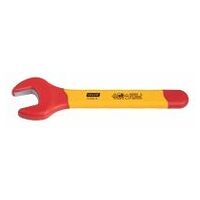 Single open ended spanner fully insulated 19 mm