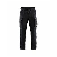 Pantalones de trabajo ignífugos inherentes con elástico Negro C44