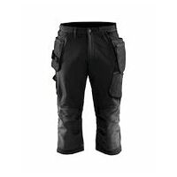 Craftsman Pirate trousers 4-way stretch Black/Dark grey C46
