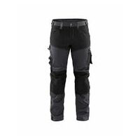 Pantaloni da lavoro artigianali con stretch grigio medio/nero C146