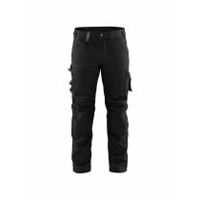 Obrtniške delovne hlače z raztegljivo črno barvo C146