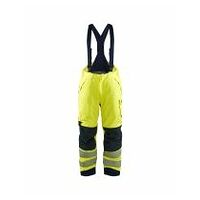 Multinorm Zimní Pracovní kalhoty s laclem s laclem High Vis žlutá/námořnická modř 4XL