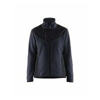 Women's Knitted Jacket with Softshell Dark navy/Black L