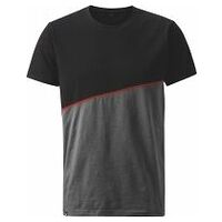 T-Shirt  dark grey / black / red