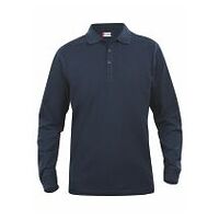 Long-sleeved polo shirt Classic Lincoln dark blue