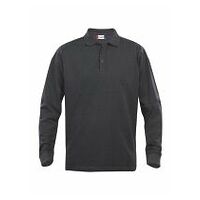 Long-sleeved polo shirt Classic Lincoln anthracite veined