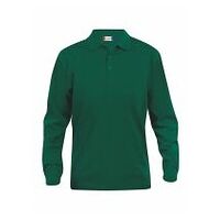 Long-sleeved polo shirt Classic Lincoln bottle green
